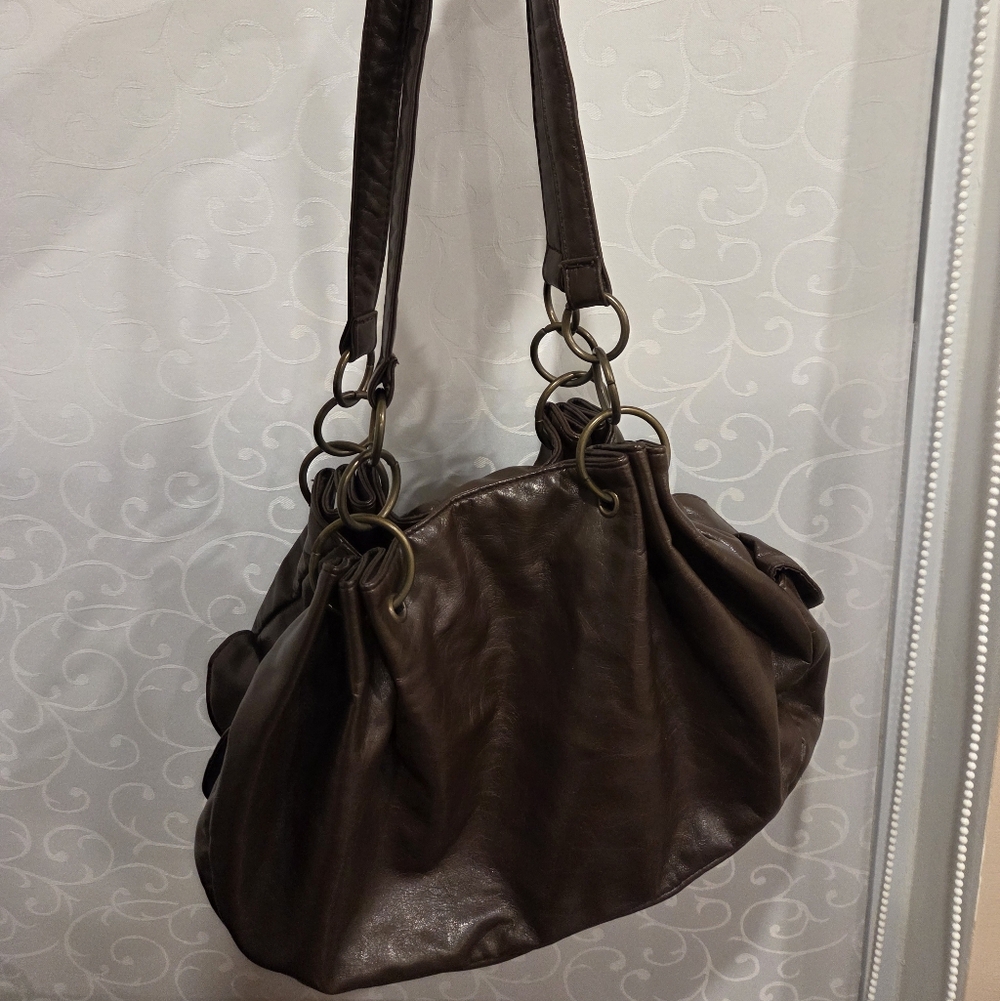 Women's Classic Brown Shoulder Bag